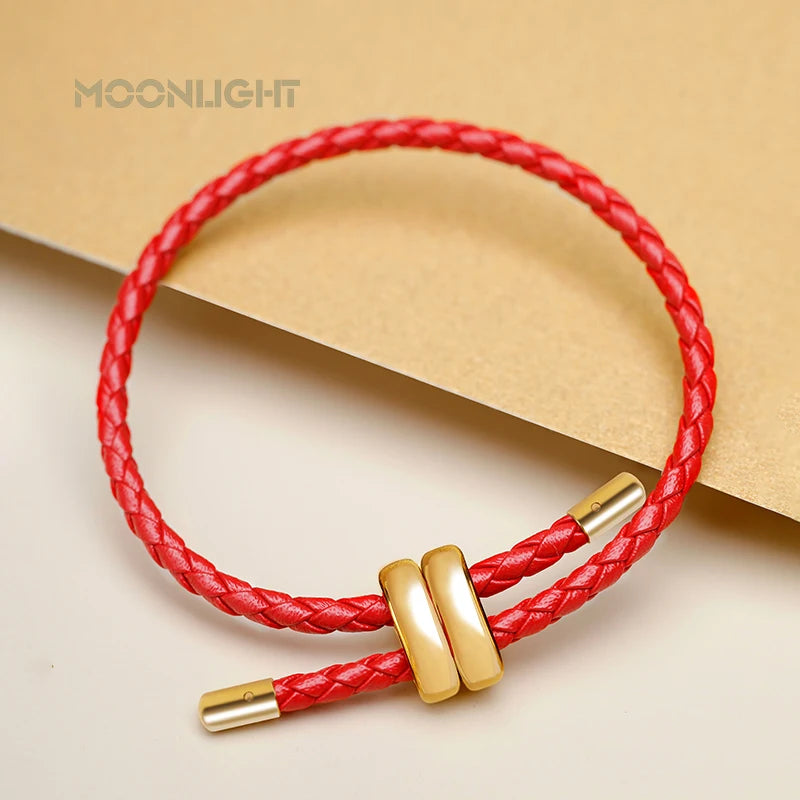 High Quality Adjustable Leather Bracelet For Women Genuine Braided Leather Bracelet Female Jewelry Gift Fashion Accessories