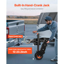 SucceBuy 500lbs Tongue Boat Trailer Dolly 13-23.2in Height Adjustable Manual or Electric Wrench Drive RVs Mover for Cargo Moving