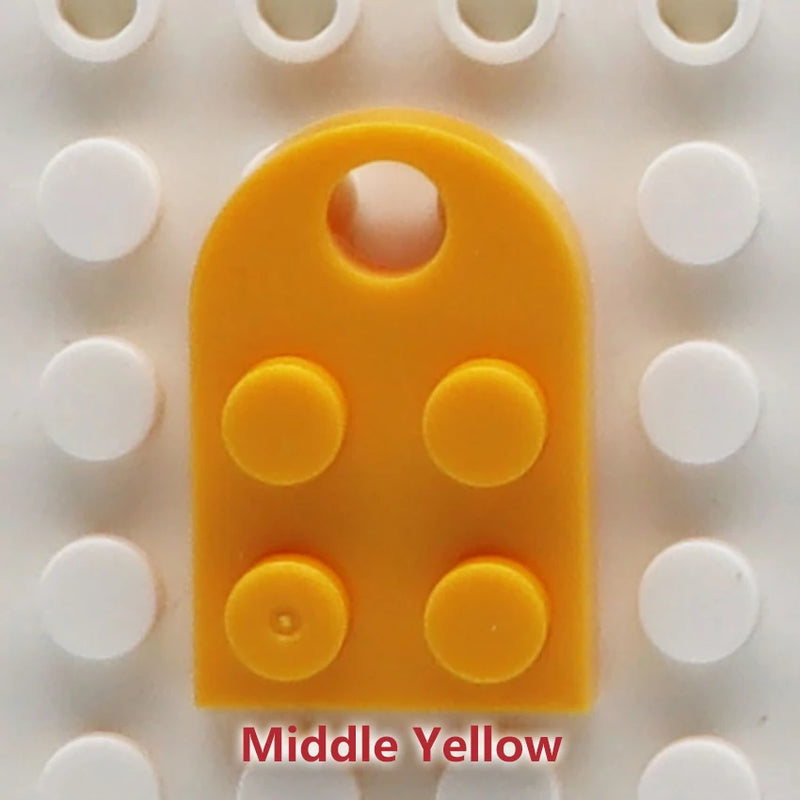 50pcs DIY Building Blocks 3176 Brick Heart Necklace/Key Ring Toys 2x 3 Heart-shaped Multicolor Educational Toy Gift for Children