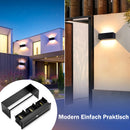 Modern LED Wall Lamp, 21W Metal wall lamp up and down adjustable light beam, 30x10x10cm, Waterproof IP65 Cube LED Light
