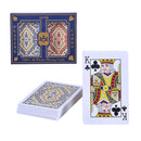 Boxed Red and Blue Bridge Standard Index Playing Cards Table Game Bundle - 2 Decks Cloth Textured PVC Waterproof