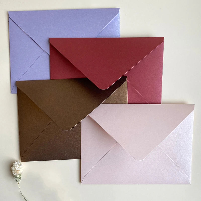 10pcs/lot 14X19CM Blank Envelope Pearl Paper Envelope for Wedding Party Invitation Greeting Cards Gift Envelopes Customized