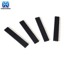 10pcs 2.54mm Pitch Single Row Pin Female Header Socket 1*2p 3p 4p 5p 6p 7p 8p 10p 12p 14p 15p 16p 18p 20p 25p 40p Pin Connector