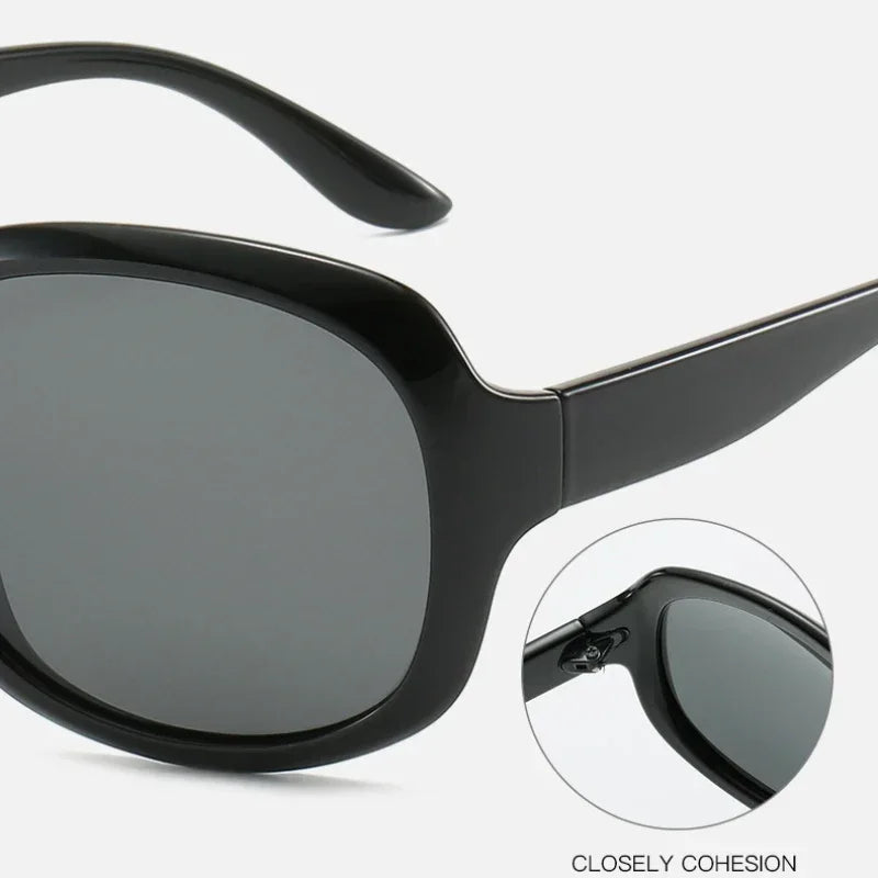 New Fashion Sunglasses Elegant Large Frame Sunglasses Retro European Style Glasses Men and Women Alike
