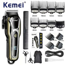 Kemei PG1990A Rechargeable Hair Clipper or Limit Combs Professional Cordless Men Hair Trimmer Men's Hair Cutting Machine Barber