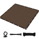 Shade Cloth 90% Sun Shade Fabric Privacy Screen Shade Cover with Grommets Patio Canopy Shade Net for Garden Outdoor Pergola