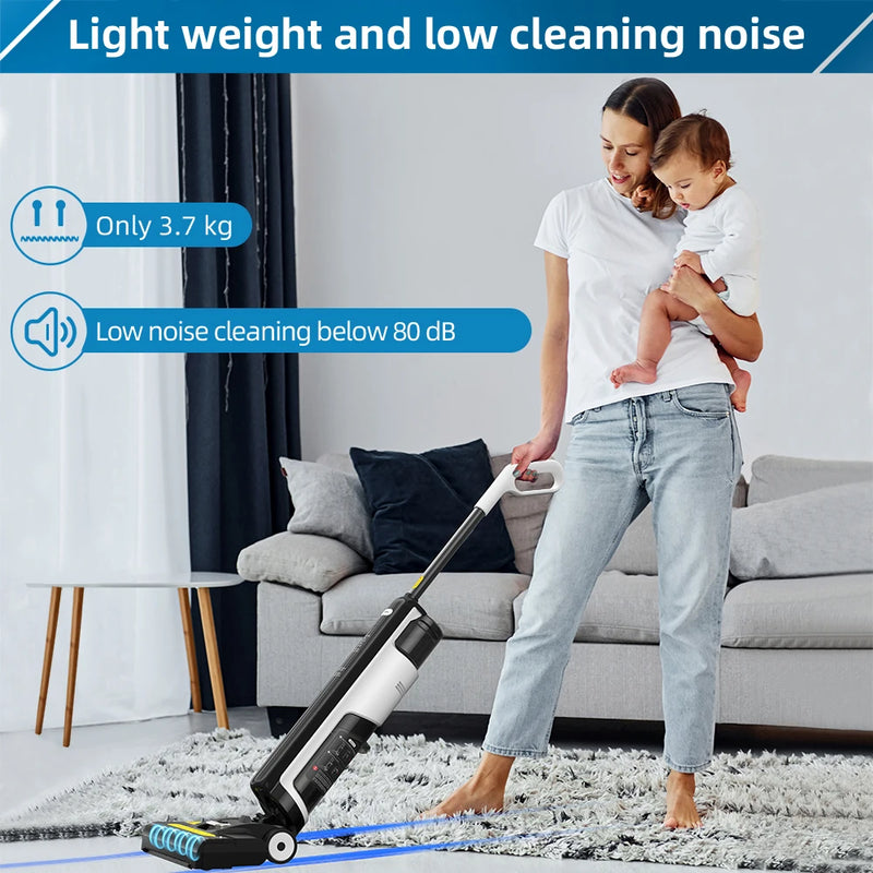 Redkey W12 SE Cordless Wet Dry Vacuum Cleaner Multi-Surface Smart Wireless Vacuum Floor Washer Self-Cleaning Drying for Home