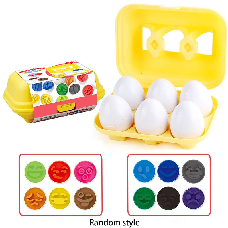 Montessori Eggs 3D Puzzle Learning Education Math Toys Kids Shape Match Smart Game for Children Educational Easter Gifts for Kid