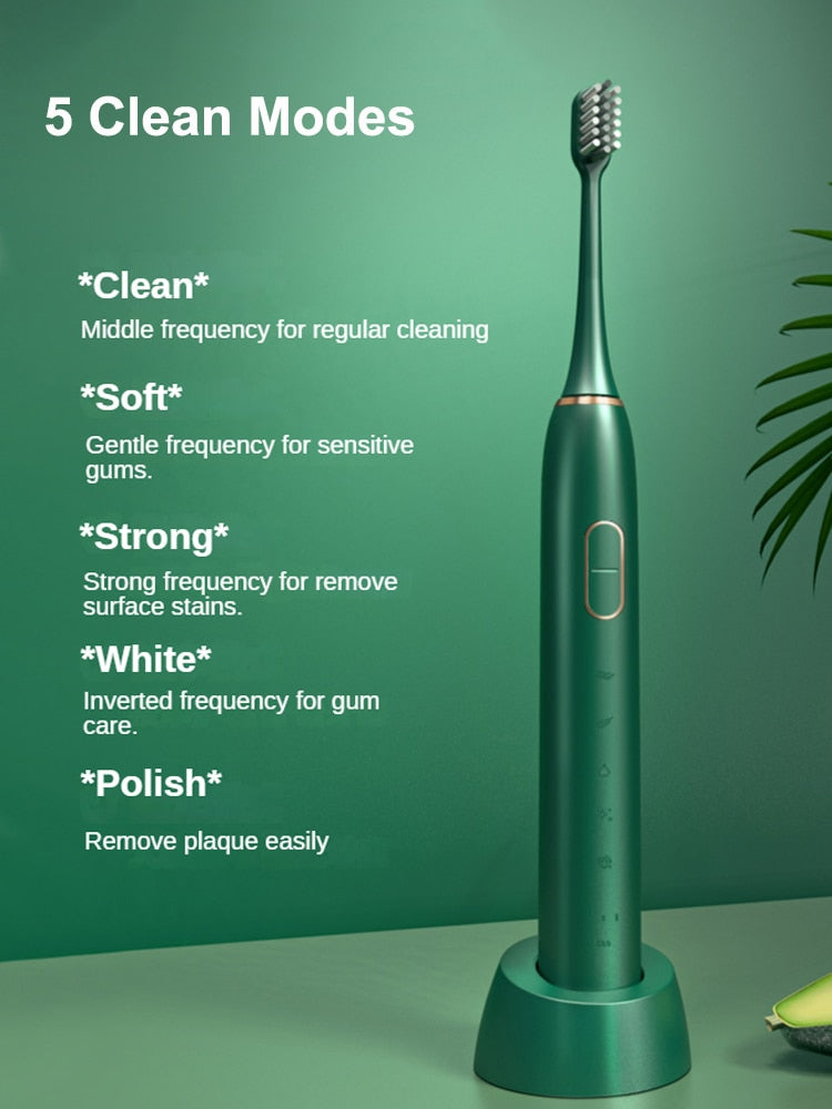 Sonic Toothbrush Electric Electr Toothbrush Ultrasonic tooth brush adult electrical portable rechargeable teethbrush for adults