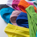 11  SolidColor Male's Briefs Bikini Style Cotton Pit Cloth Single Layer Crotch Simple Men's Underwear (Thong)