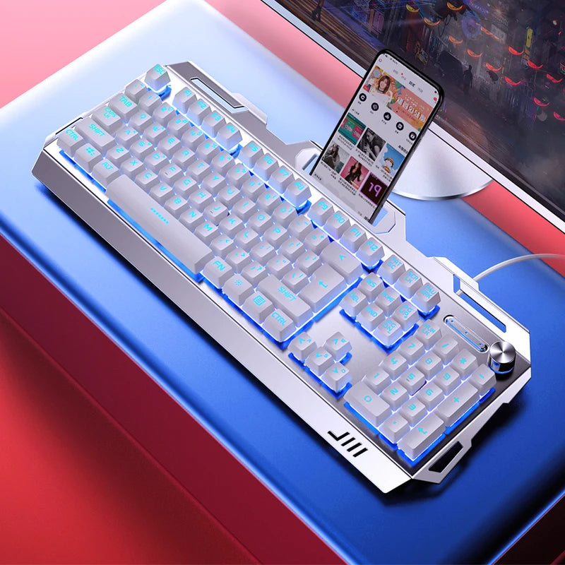 YINDIAO Keyboard Gaming Wired Laptop Desktops PC Computer Office Accessories Low Profile Gamer Keyboards With Numpad