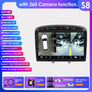 Hizpo 2Din Wirless CarPlay Android Auto Car Radio for 308 308S 408 2012 - 2020 UI7862 Headunit DSP RDS BT 4G GPS Navi 360° CAM