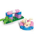 SLUBAN Girl Princess Royal Carriage Wagon Horse Racing Party Model Building Blocks Enlighten Action Figure Toys For Children