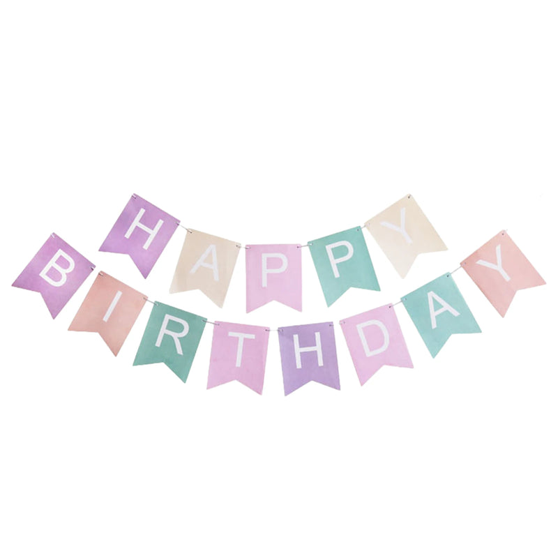 1pcs Set 16 4ft Macaron Paper Card For Birthday Party Happy Birthday Sign Happy Birthday Banner Birthday Decorations