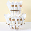 Wood/Kraft Paper Wedding Confetti Cone Tray Rustic Wedding Decoration Confetti Cones Stand DIY Holder Support Weding Supplies