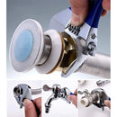 8” Short Handle Spanner Adjustable Wrench with 55 mm Wide Jaw Opening for Plumbing Auto Repair Home Maintenance