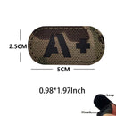 5*2.5CM IR Reflection Blood Type A B AB O POS NEG Embleem Hook and Loop Patches,Tactical Badges Clothes Stickers Glow in Dark