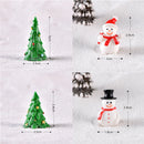 Christmas Figurines Miniatures Santa Claus Snowman Elk Ornaments for Home Merry Christmas Decoration Party Resin Craft New Year