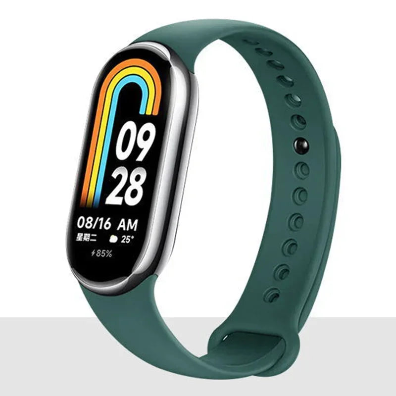 Watch Strap for Xiaomi Mi Band 8-9 NFC Bracelet Accessorie Sport Silicone Smartwatch Wristband correa Mi Band 8-9 global version