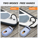 AIRBANK SUP Electric Air Pump with Battery 7800 mAh 20 PSI Max Rechargeable 12 V DC Car Connection Pump for Boards, Surf Kite