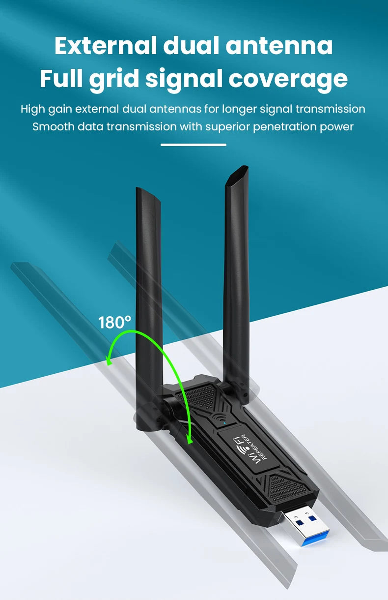 2.4G 300Mbps Wireless USB WiFi Repeater Extender WiFi Signal Amplifier Booster Long Range Wi-Fi Router Home Network Extension