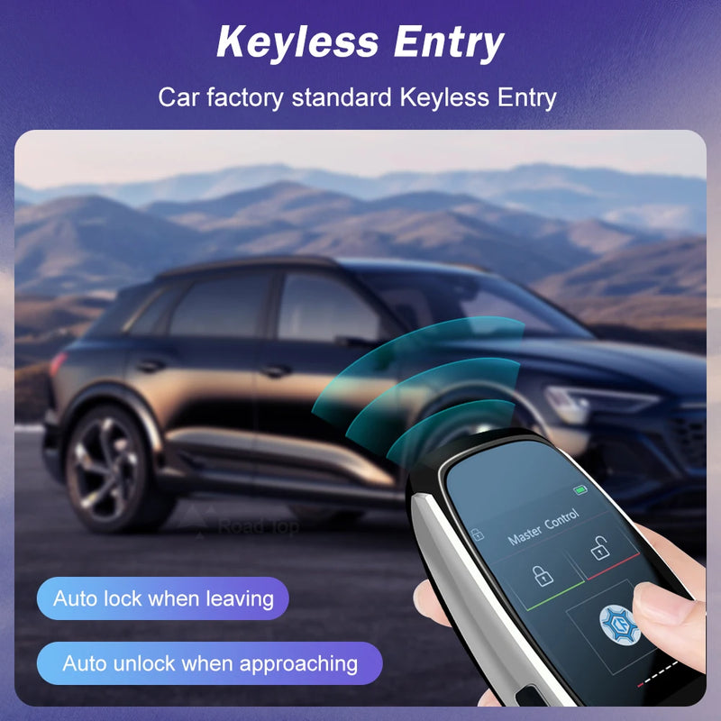 2024 New Universal LCD Smart Key APP Customized Wallpaper For BMW/Audi Cars LCD KEY Comfortable Entry Auto lock
