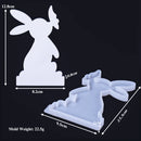 DIY Rabbit Kiss Butterfly Candlestick Mold Easter Bunny Ornament Silicone Molds Aromath Plaster Resin Candle Holder Craft Mould