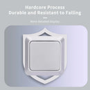 WESA Silvery Wall Surface Button Light Switch EU Spray Paint Plastic Outdoor 1 Gang 1 Way Wall Exterior Rocker On / Off  Switch