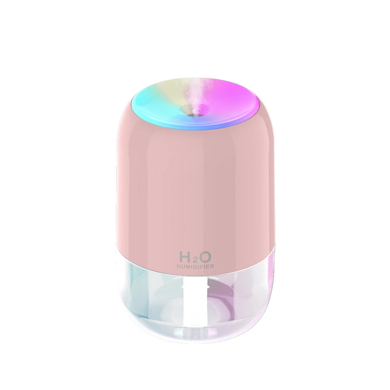 Mini Nightlight Colorful Atmosphere Aromatherapy Machine USB Humidifier Bedroom Humidifier 300ml Air Purifier