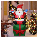 Christmas Santa Claus Inflatable Decoration for Home Outdoor Xmas Elk Pulling Sleigh Decor Yard Garden Party Prop with LED Light