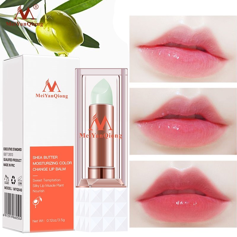 Shea Butter Moisturizing Color Change Lip Balm Skin Care Anti Aging Makeup Lip Care Beauty Nourishing Lipstick Plant Essence