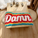 LAKEA Letter Element Rug 100 Handmade Rainbow Fluffy Tufted Rug Nordic Entrance Rug Area Rugs Funny Bathroom Bedroom Floor Mats