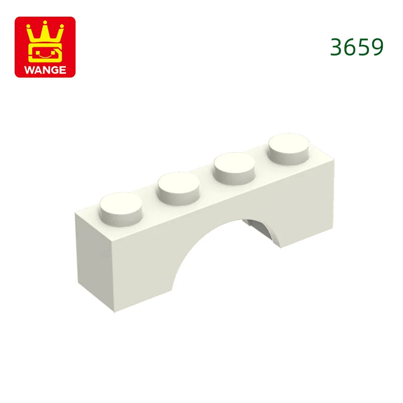 Wange 81Pcs/Lot 3659 1x4x2 Flat Arch Building Blocks MOC Construction Accessories Parts Compatible with Brick Children Toys Gift