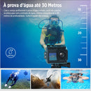 SJCAM Upgraded SJ4000 Action Camera Dual Screen 4K30FPS Ultra HD Underwater Camera Waterproof 170° Wide-Angle WiFi Helmet Camera