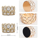 24PCS Crystal Gold Votives Candle Holder Elegant Decorative Tealight Candle Holders for Weddings Parties Chirstmas Gifts