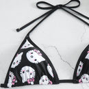 Hello Kitty Bikinis Set Kawaii Y2K Summer 2024 New Women Swimsuit Beach Strappy Panties Sexy Swimwear for Girl