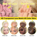 200 Density 613 Blonde Straight 13x4 Transparent Lace Frontal Wig 13x6 HD Lace Front Human Hair Wigs Brazilian For Women