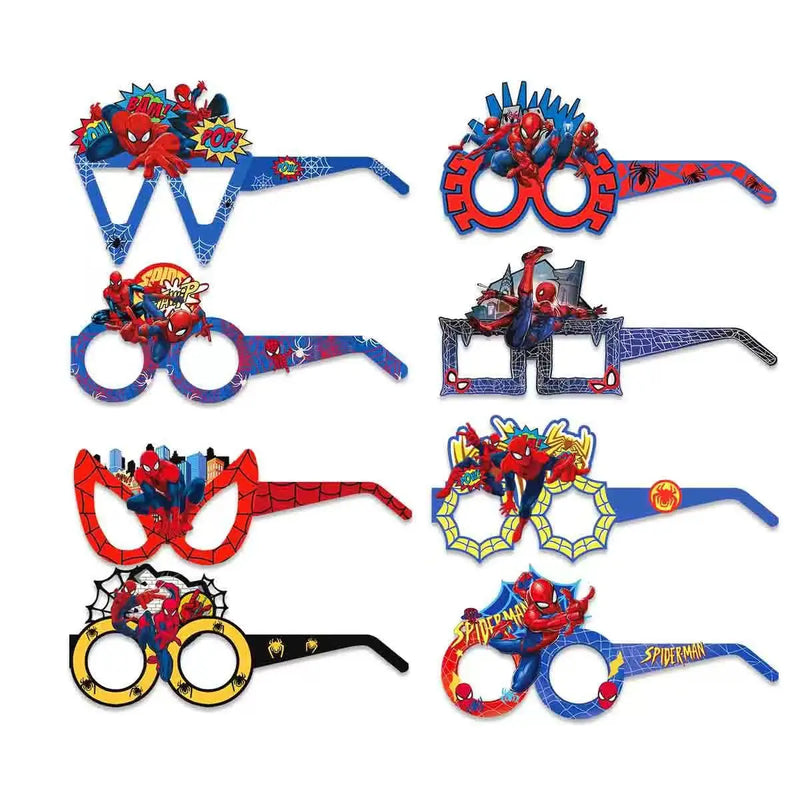 Spiderman Birthday Decorations New Spiderman Aluminum Film Balloon Disposable Tableware Party Plates Straw Supplies Baby Shower