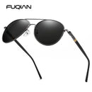 Classic Pilot Men Polarized Sunglasses Fashion Oversized Metal Aviation Male Sun Glasses Classic Black Driving Shades UV400
