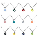 Acrylic Flower Pendant Charm Necklace Wax Line Neckchain Fashion Choker Chain Statement Piece Women Jewelry Gift