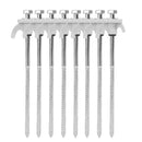 10/2pcs Metal Tent Spikes Camping Pegs Drill in Ground Anchors Heavy Duty Spiral Screw with Hex Socket Stakes Camping Stakes