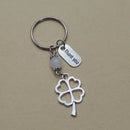 1/10 Sets Clover thank you Teacher's Day Gift creative Keychain Lovers Key Ring Jewelry