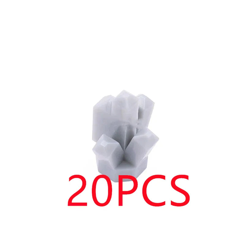 MOC Building Blocks Figures Accessories Cash Dollar Coin Bag Model Gold Silver Bar Colored Diamond Treasure Box Series Coffer