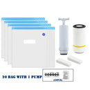 Reusable Vacuum Storage Bags 3D Printer Filament Electric Vacuum Pump USB Rechargeable 3D Printing Material Sealer Pump