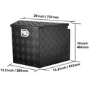 SucceBuy  Trailer Tongue Box Aluminum Alloy Tongue Box Tool Chest Heavy Duty Trailer Box Utility Trailer Tongue Box Pickup Truck