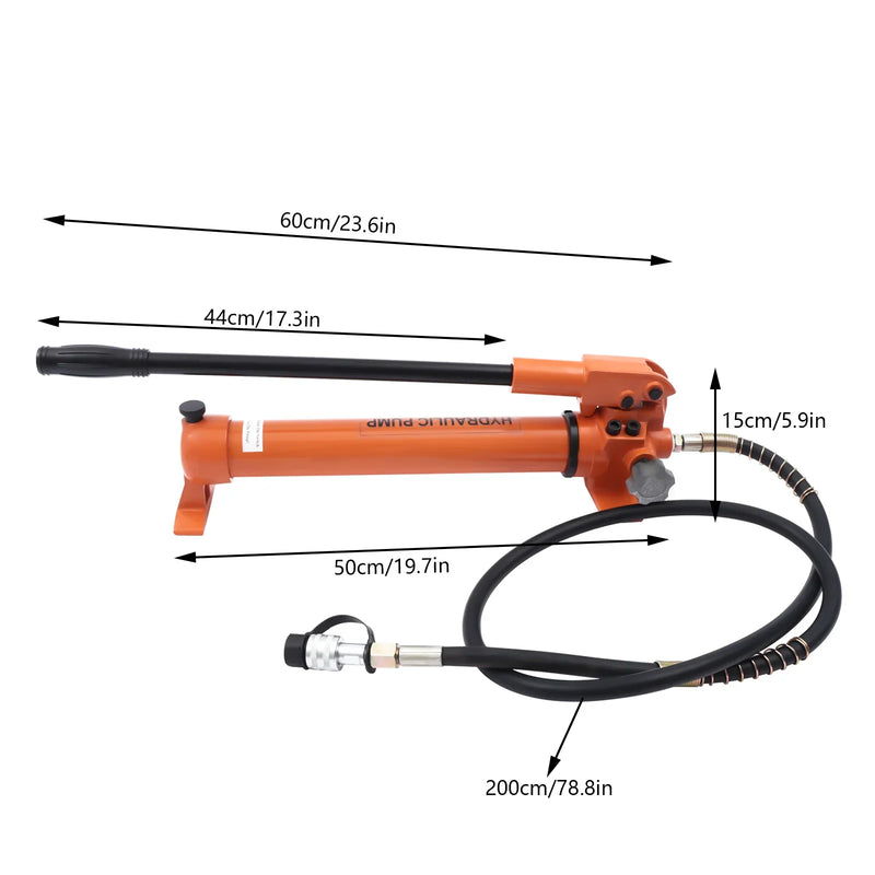 CP-700 Hydraulic Hand Pump Portable Ram Pump Stable Performance Power Pump for Hydraulic Tools