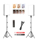 24'' LED Video Light 90W Photography Selfie Dimmable Panel Lighting Photo Studio Live Stream Fill LampTripod Stand