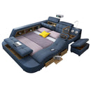 Multifonction Unique Modern Double Bed Storage King Salon Queen Double Bed Leather Smart Letto Matrimoniale Bedroom Furniture