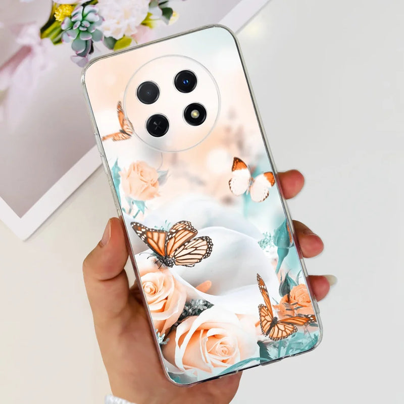 For Cover Huawei Nova Y91 Phone Case STG-LX1 STG-LX2 Silicone Transparent Capa Soft Coque For Huawei Nova Y91 Y 91 NovaY91 Funda