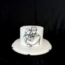 2023 New Baby's Happy Birthday Party Cake Topper Gold Cartoon Acrylic Cake Toppers for Baby Shower Cake gift Dessert Decoration